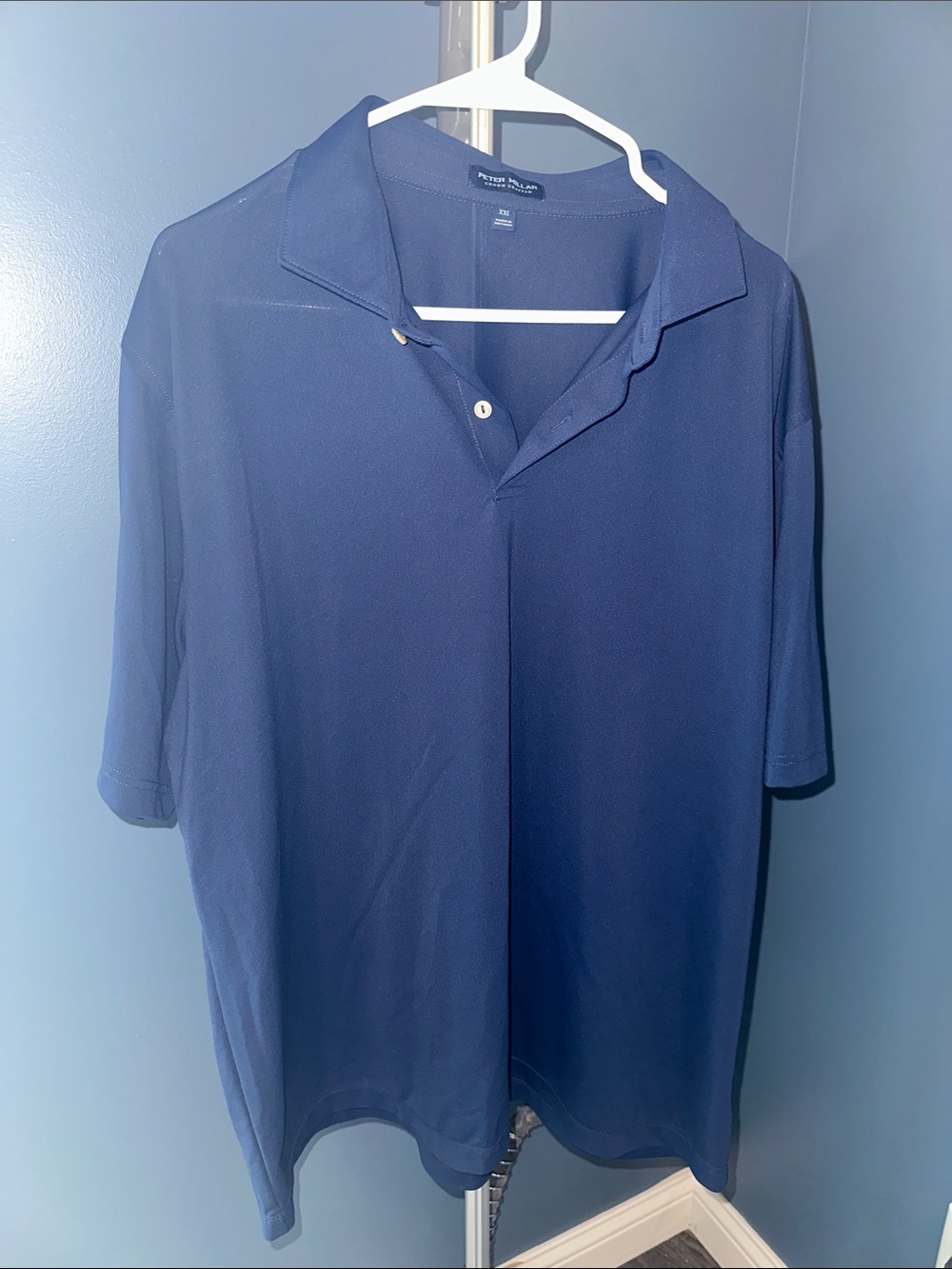 Peter Millar Navy Short-Sleeve Polo Shirt